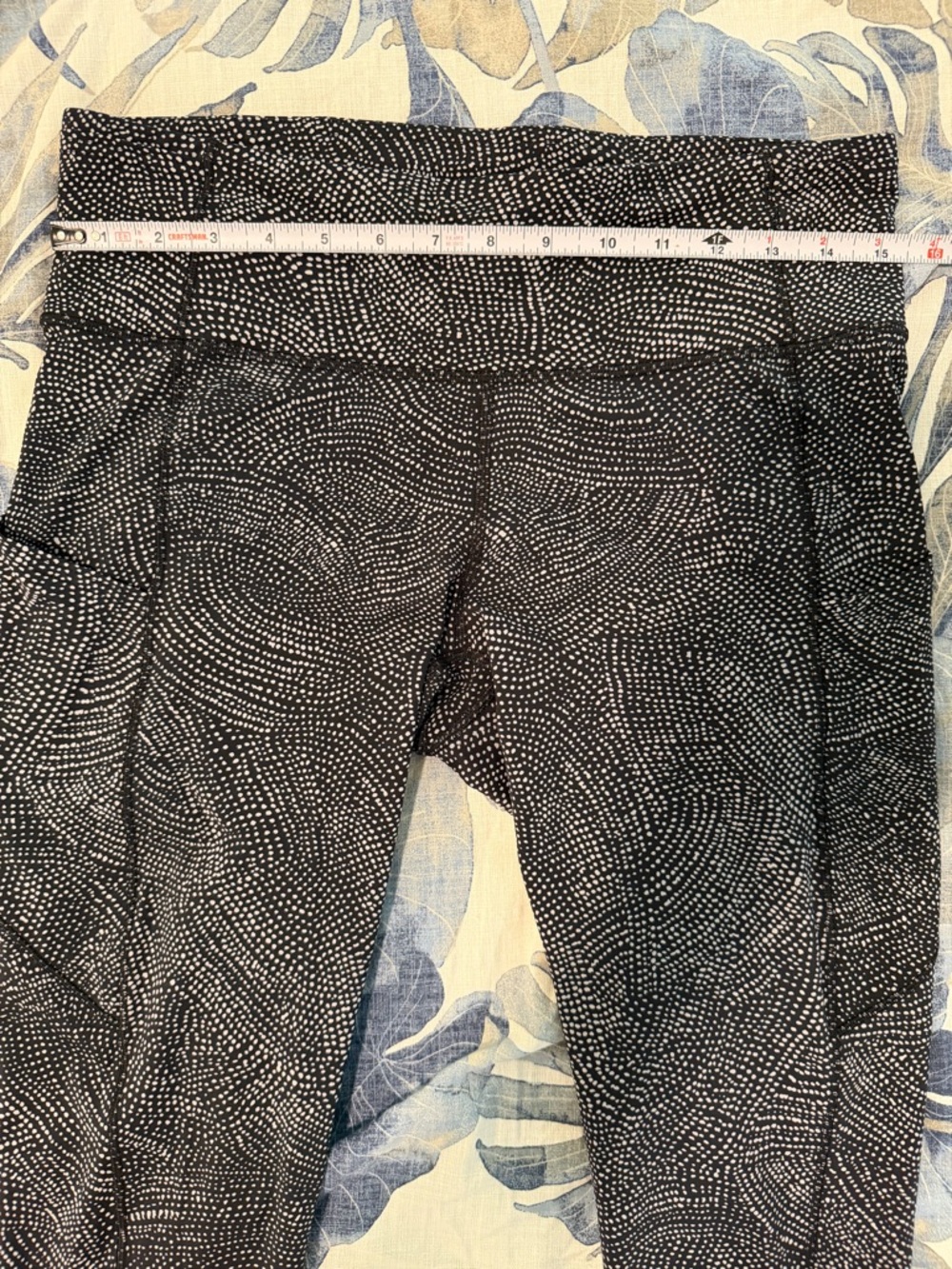 *EUC* Lululemon Fast and Free Cropped Pattered Leggings - Picture 4 of 5